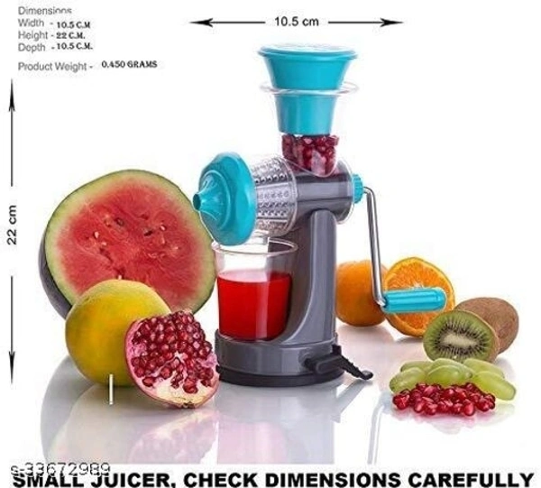 JAYBALAJI  Manual Fruit and Vegetable Juicer with Steel Handle and Waste Collector with Vacuum Locking System