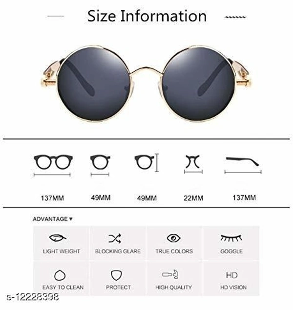 ARZONAI Steampunk Sunglasses for Men and Women