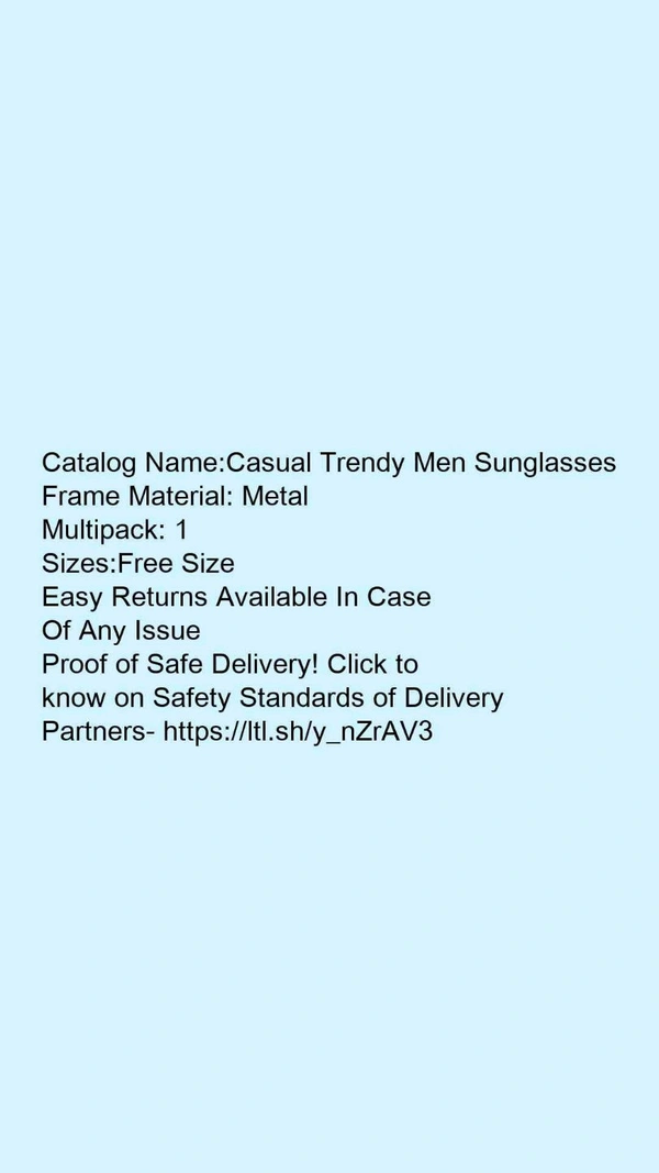 Styles Latest Men Sunglasses
