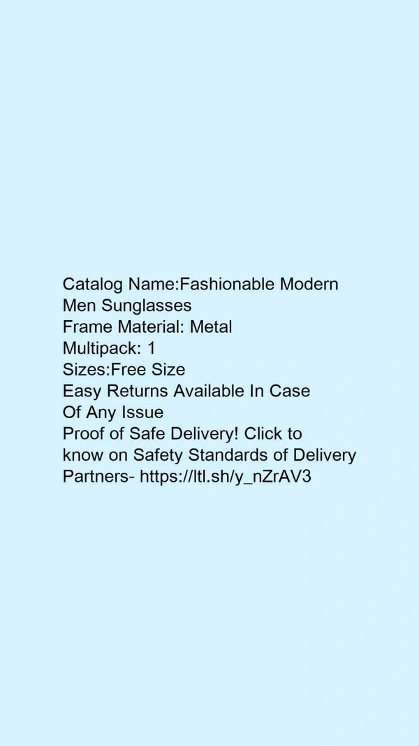 Fashionable Latest Men Sunglasses