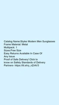 Fashionable Latest Men Sunglasses