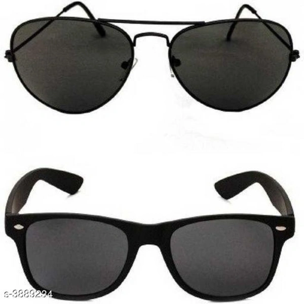 Attractive Stylish Unisex Sunglasses ( Pack of 2 )
