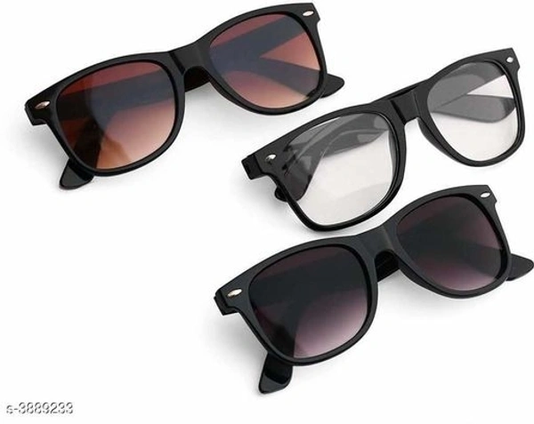 Attractive Stylish Unisex Sunglasses ( Pack of 3 )