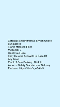 Fabulous Stylish Unisex Sunglasses ( Pack of 2 )