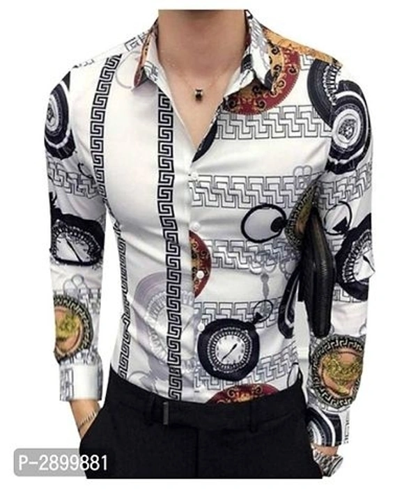 Multicoloured Printed Silk Regular Fit Casual Shirt - XL