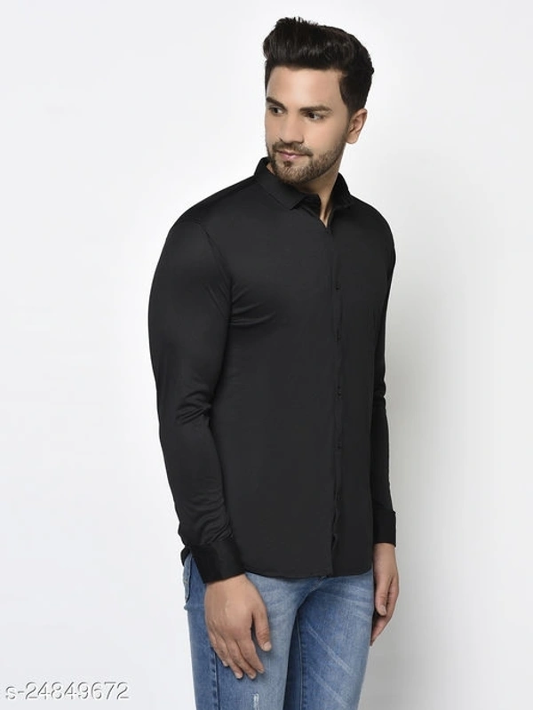 Trendy Ravishing Lycra Men Shirts - L