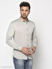 Trendy Ravishing Laycra Men Shirts - L