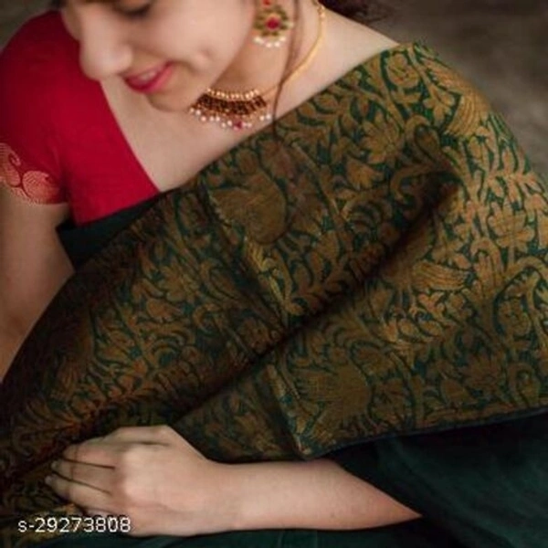 Festive Gorgeous Women's shubh  Soft Raw Silk  Saree with Blouse