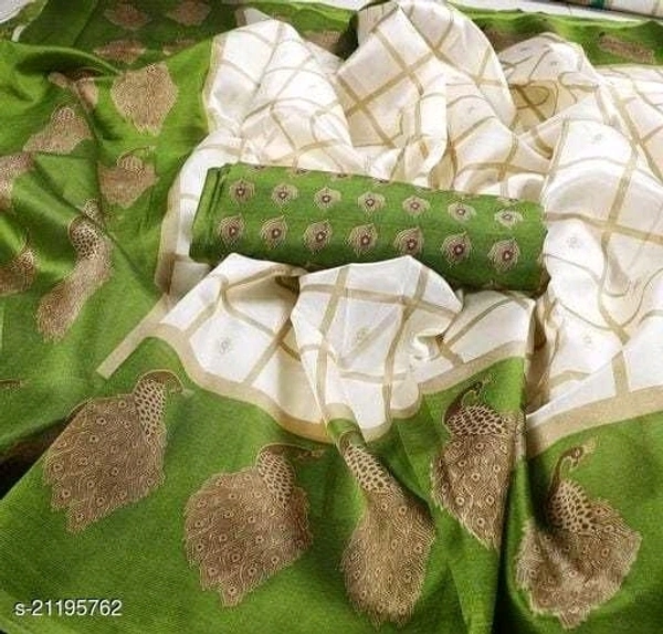 Rekha Maniyar Elegant CHECKS ART SILK printed saree