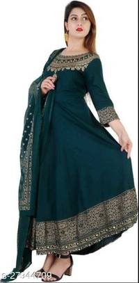Trendy Rayon Women   Kurta Sets - L