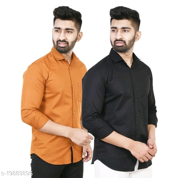 Fancy Fabulous Men Shirts Combo Pack Of 2 - XL