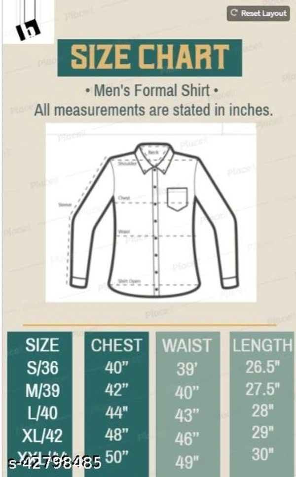 Comfy Modern Men Shirts - M