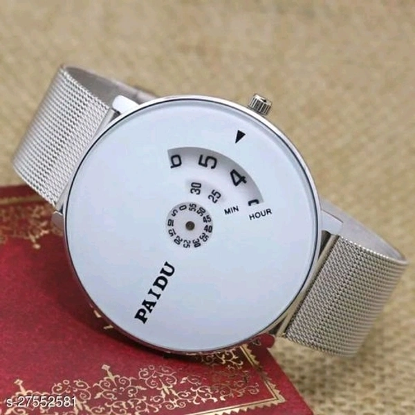 PAIDU BEST STYLISH  White Watch Saffer Chain for Men Hybrid Smartwatch Watch - For Men