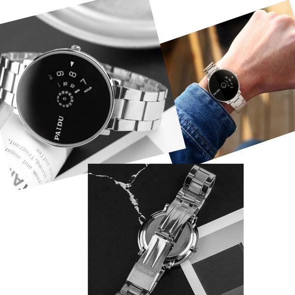 PAIDU BEST STYLISH Black Watch for Men Hybrid Smartwatch Watch - For Men - 