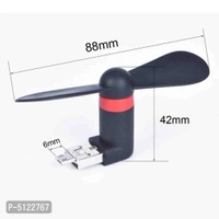 Micro USB Mini Mobile Fan with OTG Support for Tablet/Android Smartphone (Set of 2)