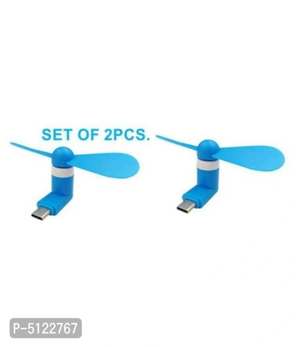 Micro USB Mini Mobile Fan with OTG Support for Tablet/Android Smartphone (Set of 2)
