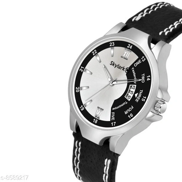 Skylark Sky-118 Date Functioning Leather Strap for Boys Analog Watch