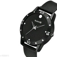 Skylark Sky-122 Diamond Dial Black Strap Analog Watch