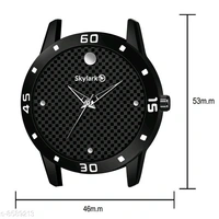 Skylark Sky-122 Diamond Dial Black Strap Analog Watch