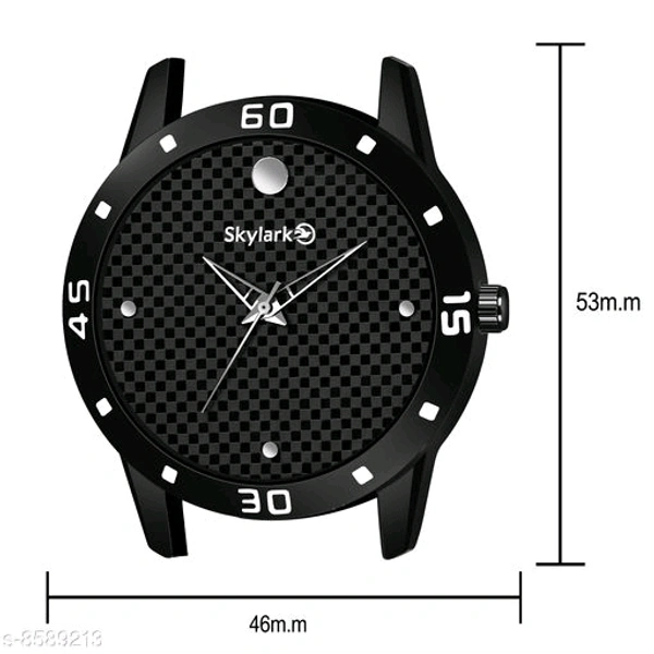 Skylark Sky-122 Diamond Dial Black Strap Analog Watch