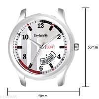 Skylark Sky-582 Round Silver Dial Water Resistant Silver Color Stainless Steel Bracelet Watch for Men/Boys Analog Watch - For Men