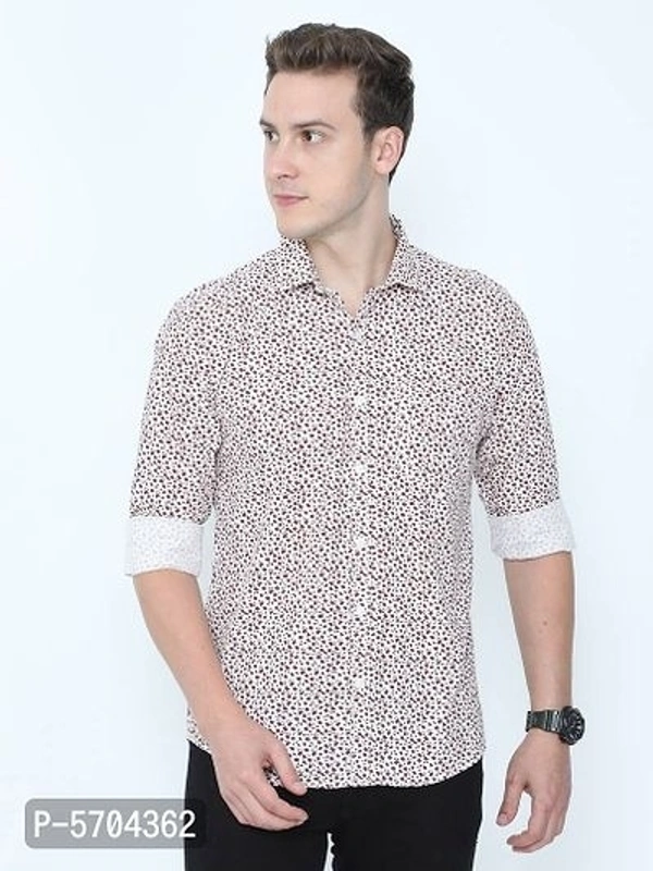 Men's Cotton Multicoloured Printed Shirt - L