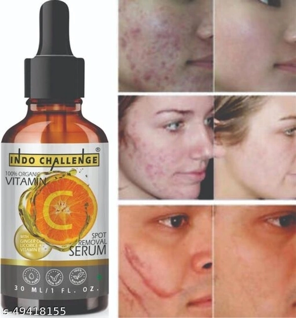 Indo challenge Brightening Vitamin C Facial Serum For Men & Women