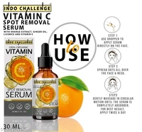Indo challenge Brightening Vitamin C Facial Serum For Men & Women Pack Of 4
