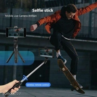 Wireless Bluetooth Foldable XT-02 (K10) Mini Tripod Extendable Selfie Stick Monopod Mobile Phone Holder Stand Portable