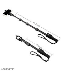 ADZOY 12 Inch Flexible Tripod Stand, Octopus Camera Tripod with 360 Degree Detachable Ball Head and Mobile Phone Holder with 1288 Bluetooth Selfie Stick 4 feet Tripod