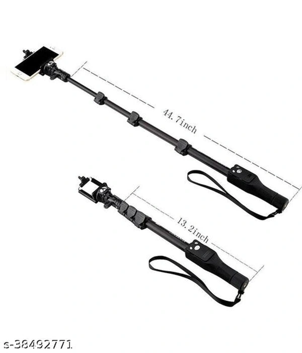 ADZOY 12 Inch Flexible Tripod Stand, Octopus Camera Tripod with 360 Degree Detachable Ball Head and Mobile Phone Holder with 1288 Bluetooth Selfie Stick 4 feet Tripod