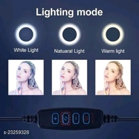 ADZOY Premium 10" Selfie Light with 6.9ft Tripod and Mobile Bracket Ring Flash