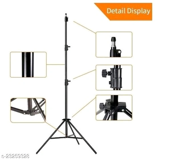 ADZOY Premium 10" Selfie Light with 6.9ft Tripod and Mobile Bracket Ring Flash