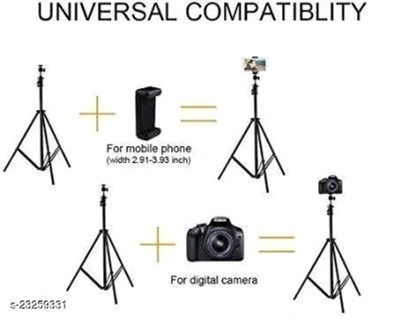 ADZOY 6.9" feet (210cm) Strong Metal Mobile Phone Tripod/Camera Stand