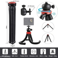 Giffy® Octopus Tripod 12" Inch Flexible Foldable Waterproof Extra Thick & Strong with Mobile Holder for All Smartphone, Action & DSLR Camera's Use of Photography, Video Recording Vloging YouTube (Supports upto 1.5 KG)