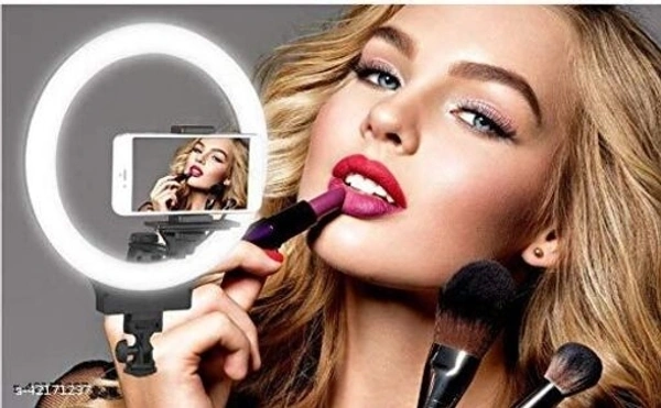 10" Ring Light with 310 Tripod Stand & Flexible Phone Holder for Live Stream/MakeUP and Other Phone's App with 3 Mode Light