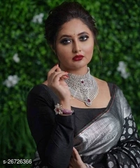 Kanjeevaram Silk Beautiful Kanjeevaram Designer Saree with Blouse Piece for Women
