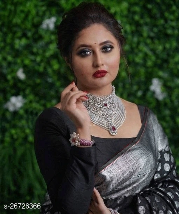 Kanjeevaram Silk Beautiful Kanjeevaram Designer Saree with Blouse Piece for Women