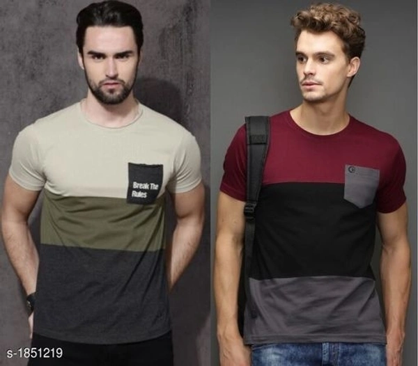 Standard Men's Cotton T-Shirt ( Pack Of 2 ) - M