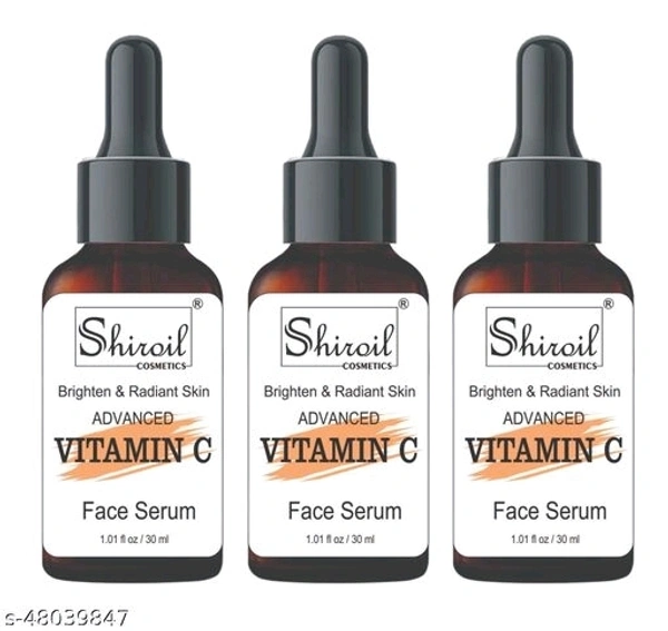 Shiroil Vitamin C Serum - Vitamin E, Tamarind Extract Aloevera Extract Dead Sea Salt for Brightening Ageing Wrinkle Control Dark Spot removal.