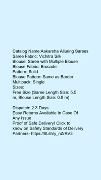 Alisha Petite Sarees