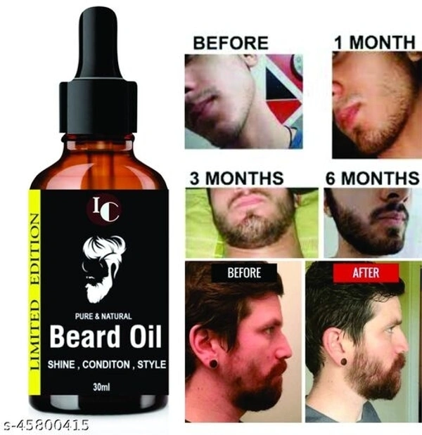 INDO CHALLENGE Beard Growth Oil for strong and healthy beard growth