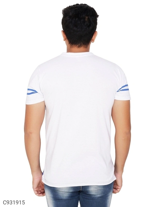 Cotton Blend Color Block T-Shirt - XL