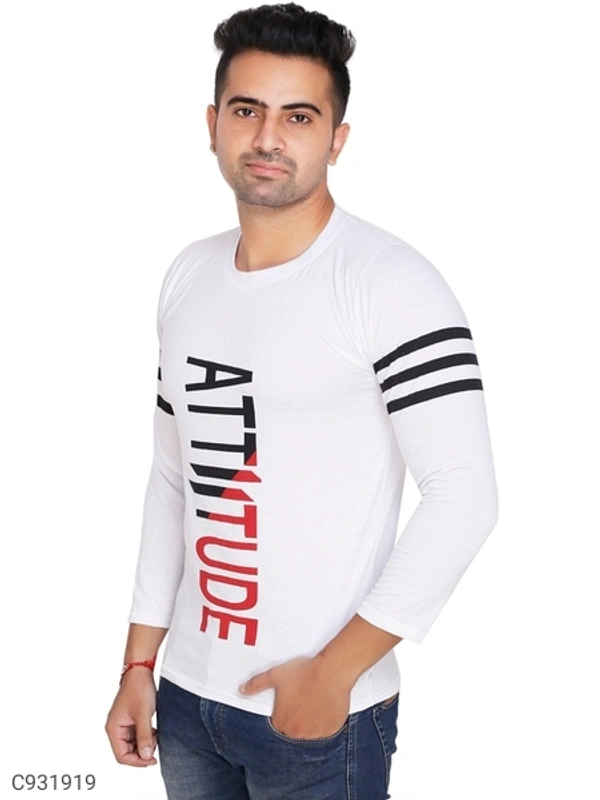 Cotton Blend Printed T-Shirt - M