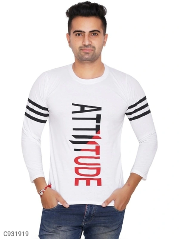 Cotton Blend Printed T-Shirt - M