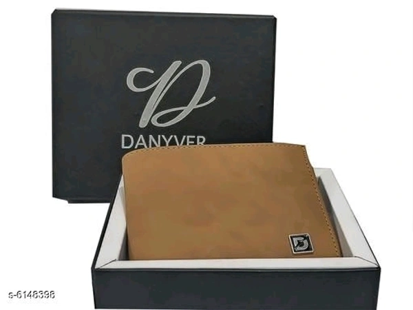 Trendy Men's Brown Leather Wallet