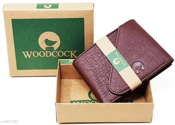 Trendy Men's Maroon Faux Leather/Leatherette Wallet