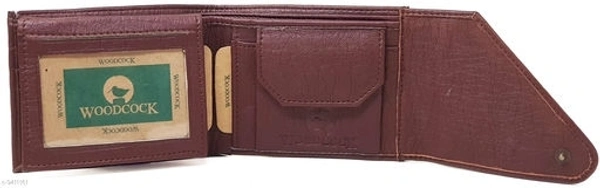 Trendy Men's Maroon Faux Leather/Leatherette Wallet