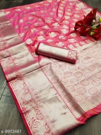 VASTRA Banarasi Silk Saree Without Blouse