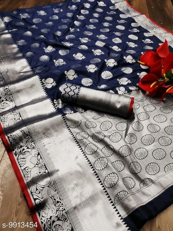 VASTRA Banarasi Silk Saree Without Blouse